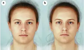  ?? Images made by Audrey Henderson ?? These portraits are composites of 16 men and women photograph­ed once while they were healthy and once after they had been infected with a toxin.