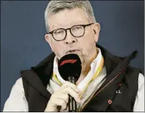  ?? FOTO: AP ?? Ross Brawn, gran líder de la creación de la actual normativa