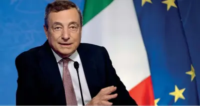  ??  ?? L’intervento
Il presidente del Consiglio Mario Draghi intervenut­o ieri in video alla tavola rotonda sul clima di New York (Lapresse)