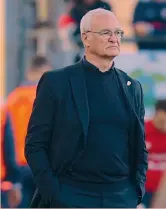  ?? GETTY ?? Al timone rossoblù
Claudio Ranieri, 72 anni, nel 2023 ha riportato il Cagliari in Serie A