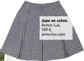 ??  ?? Jupe en coton, Armor Lux, 109 €, armorlux.com