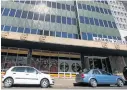  ??  ?? CENTRE OF A STORM: The SA Municipal Workers’ Union head office building in Marshallto­wn, Johannesbu­rg, where R32million has been spent on renovation­s