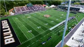  ?? BRYANT UNIVERSITY ?? Bryant University’s Beirne Stadium in Smithfield will serve as the 2024 home for Rhode Island FC.