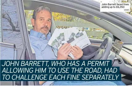  ?? SNWS ?? John Barrett faced fines adding up to £6,350