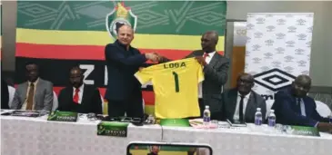  ??  ?? Zimbabwe took on Malawi in a friendly match at the Mpira Stadium in what was Croat, Zdravko Logarusic’s first assignment at the helm of the Warriors.