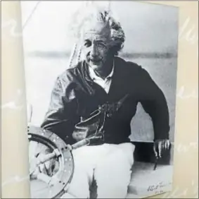  ??  ?? Einstein, sailing.