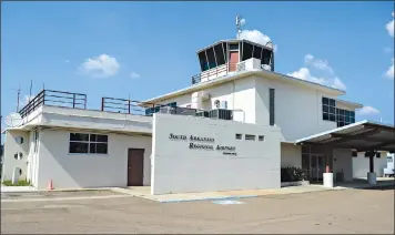  ??  ?? The terminal for the South Arkansas Regional Airport at Goodwin Field. (News-Times file)