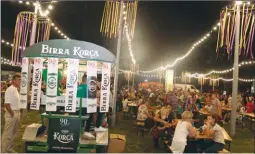  ??  ?? Dje, gjatë festës së “Birra Korça”