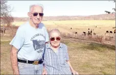  ?? RACHEL DICKERSON/MCDONALD COUNTY PRESS ?? Jim and Joan Stauber are pictured at their century farm in Noel. The couple have been married 61 years.