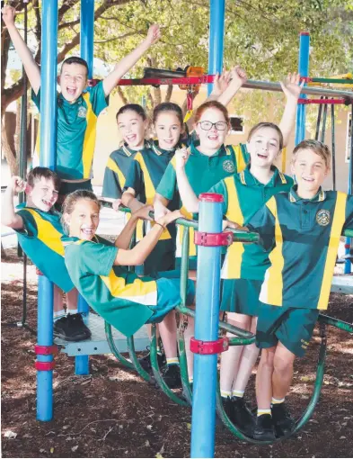  ?? Picture: RICHARD GOSLING ?? St Francis Xavier Primary School year 5 students Adam Docherty, Jed Rice, Sofia Stoeckl, Abigail Harrison, Charlotte Barnes, Aria Cook, Mia Nicholson and Bailey McMah.