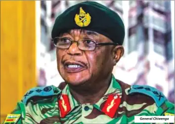  ??  ?? General Chiwenga