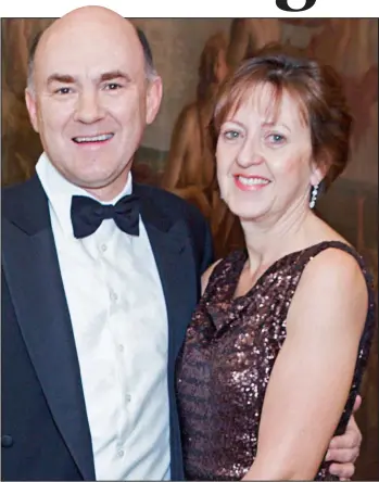  ??  ?? Avoids the limelight: Oil firm boss and Tory donor Ian Taylor with his wife, Tina