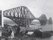  ??  ?? 0 The Forth Bridge was officially opened by the Duke of Rothesay, the future Edward VII, on this day in 1890