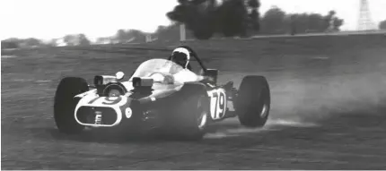  ??  ?? Below right: After the disappoint­ment of Indy, Stein kept the car out of sight, quietly working to improve its performanc­e. Here he is seen testing at Vaca Valley Raceway ahead of the USAC race at Phoenix