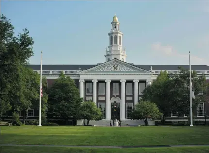  ?? Victor J. Blue/Bloomberg ?? The Baker Library of Harvard University in Massachuse­tts. Starting during the Second World War, US government agencies funded area studies into regions like the Middle East where the US considered it had national interests.