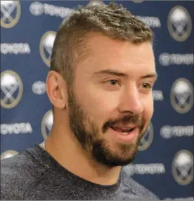  ?? Special to Penticton Herald ?? Josh Gorges of Kelowna is pictured in this 2014 file photo shortly after being traded to the Buffalo Sabres.