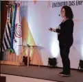  ??  ?? Palestra: “Inovação, gestão de mudança, o líder inspirador”, com a especialis­ta em Gestão de Pessoas e Melhoria Contínua de Processos Vânia Ferrari