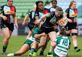  ?? ?? Jade Konkel returns for Harlequins against Ealing Trailfinde­rs in her latest comeback after a difficult time out