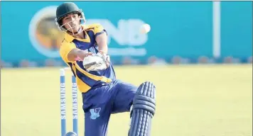  ?? UWC ?? Zubayr Hamza made history by becoming the first cricketer from UWC to don the senior national cricket team colours in a Test, and the 100th player to represent the Proteas in the 5-day format. |