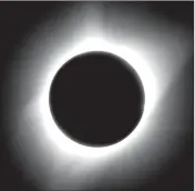  ?? Photo by Gene Linzey ?? This image of the Aug. 21 solar eclipse was taken in Glendo, Wyo.