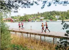  ??  ?? PHOTOS The wildly popular SwimRun Otillo series includes this race held in Uto Finland