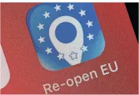  ?? FOTO: CATHERINE WAIBEL/DPA-TMN ?? Die Seite reopen.europa.eu/de – auch via App abrufbar – informiert Reisende über Corona-Regeln in Europa.