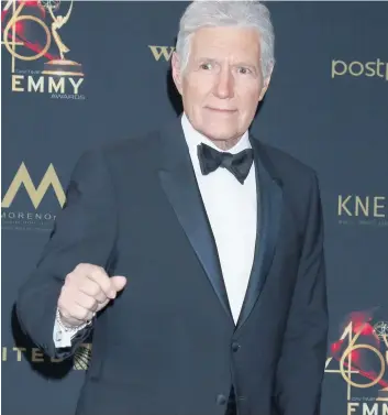  ?? PHOTO D’ARCHIVES, WENN.COM ?? L’animateur Alex Trebek, photograph­ié ici en mai 2019 en Californie, est décédé hier.