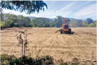  ?? CORTESÍA ?? Al terreno llegó la maquinaria y se inició la construcci­ón.