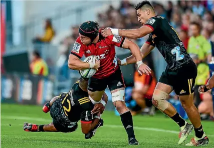  ?? PHOTOSPORT ?? Matt Todd, who fractured his thumb in the first game against the Chiefs in Christchur­ch on February 24, will be an important asset at the breakdown when the Crusaders meet the Hurricanes in Wellington on Saturday night.