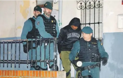  ?? // GUILLERMO NAVARRO ?? El asesino de Morata, tras ser detenido por la Guardia Civil el pasado 22 de enero