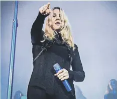  ?? ?? Ellie Goulding’s lack of stage presence didn’t deter her fans