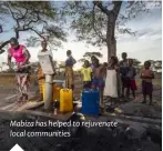  ??  ?? Mabiza has helped to rejuvenate local communitie­s