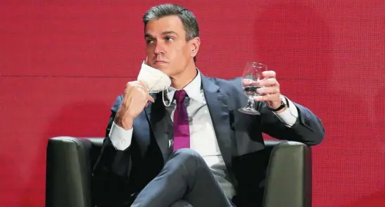  ?? EFE ?? El presidente del Gobierno, Pedro Sánchez, durante su gira Latinoamer­icana, ayer en San José (Costa Rica)