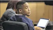  ?? ALLEN EYESTONE / THE PALM BEACH POST ?? Samuel Turner listens to testimony during his sentencing hearing in October. Tuner was sentenced to 30 years in prison for the murder of Ivan Redding in Riviera Beach.