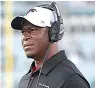  ?? AP Photo/Phelan M. Ebenhack, File ?? ■ The Atlanta Falcons have named defensive coordinato­r Raheem Morris interim head coach after firing Dan Quinn.