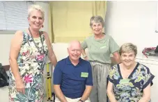  ??  ?? Society president Debbie Clarke (left) with some Society members at a recent social gathering. PHOTO: Supplied.