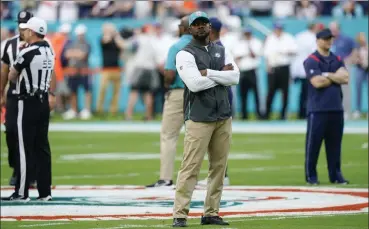  ?? Willfredo lee / ap ?? miami dolphins head coach Brian flores was fired after a 9-8 season that included a sweep of the new england patriots.