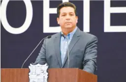  ??  ?? El gobernador de Tamaulipas, Francisco García Cabeza de Vaca, es acusado por la FGR únicamente por delitos de lavado, defraudaci­ón fiscal y delincuenc­ia organizada.