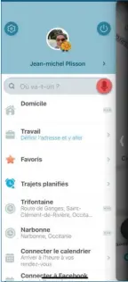  ??  ?? Saisissez, dictez ou choisissez votre adresse de destinatio­n (prédéfinie ou déjà utilisée) pour lancer le guidage Waze.