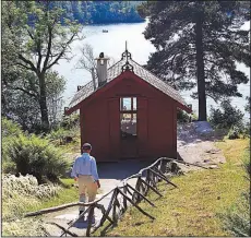  ?? Rick Steves’ Europe/RICK STEVES ?? Composer Edvard Grieg retreated daily to this picture-perfect studio on a Norwegian fjord.