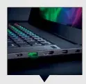  ??  ?? The Razer Blade comes with a single Thunderbol­t 3 port.