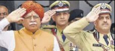  ?? HT PHOTO ?? CM Manohar Lal Khattar during the IDay function.