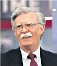  ??  ?? John Bolton: moustache irked Mr Trump