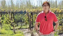  ??  ?? Alejandro Bianchi, descendien­te de la dinastía bodeguera de Valentín Bianchi, quien se decantó por la biodinámic­a como pilar para su propio proyecto de vinos.