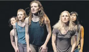  ?? SUBMITTED PHOTO ?? A quintet of dancers from Mocean Dance will present their contempora­ry dance – “Sable Island” Saturday at Harbourfro­nt Theatre in Summerside.