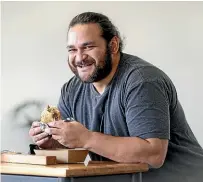  ?? STUFF ?? Piri Weepu, left, playing for the All Blacks in the 2011 World Cup final against France, and, above, at Westpac Stadium earlier this year promoting the launch of his ‘‘Piri Burger’’.