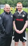  ??  ?? Fort William’s new team captain Iain Foggo pictued with manager Ally Ewen.