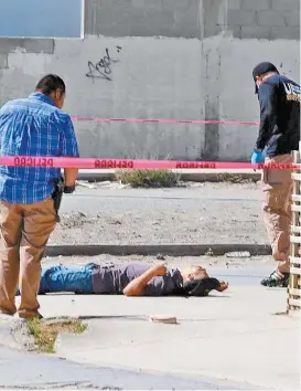  ??  ?? Un hombre fue ultimado a tiros en Ciudad Juárez, Chihuahua.