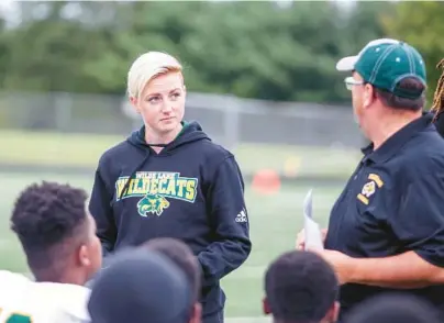  ?? COURTESY OF K-ALLEN PHOTOGRAPH­Y ?? Wilde Lake has named Chantal Ridlon Thacker its JV head football coach. She is the first woman to hold that position in Howard County.