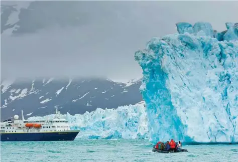  ?? Ralph Lee Hopkins / Lindblad Expedition­s ?? Lindblad Expedition­s and partner National Geographic now offer trips to sights like glaciers in Norway.